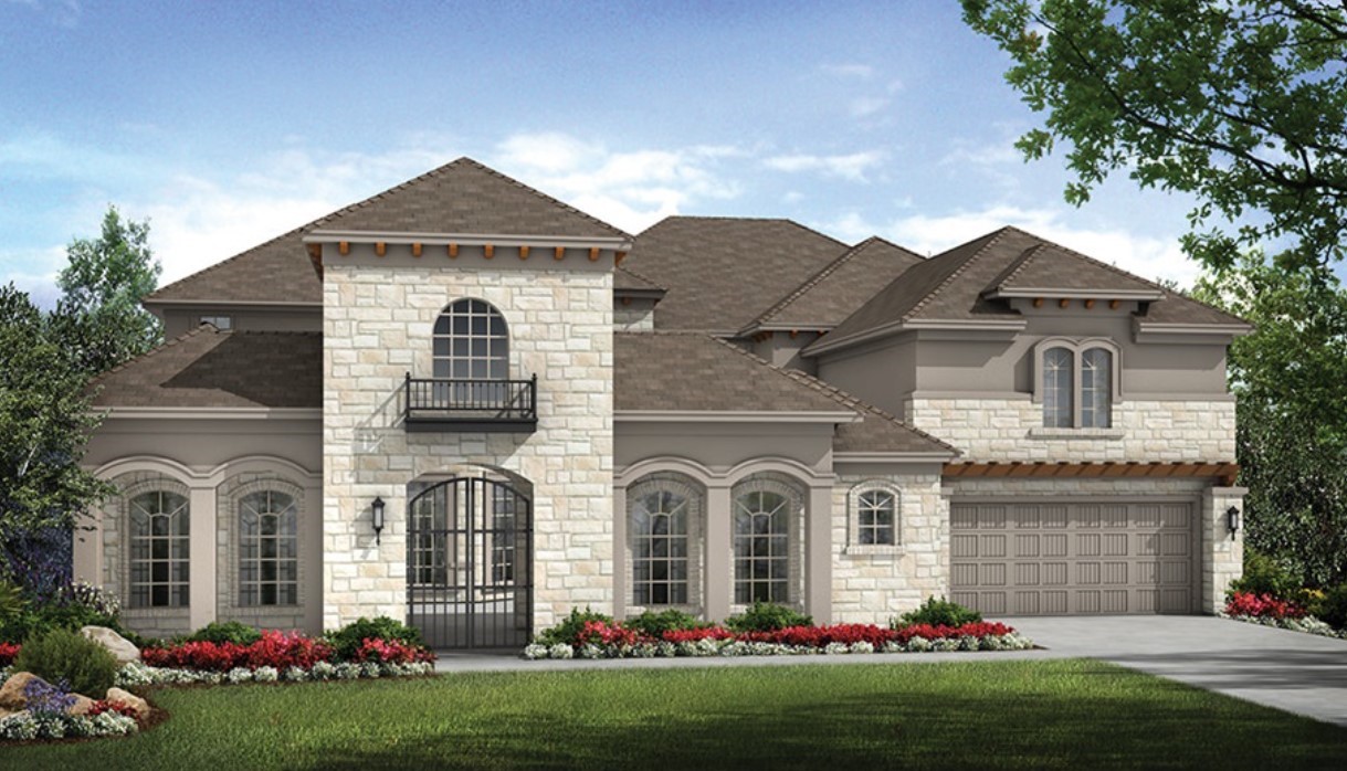 a front view of house with yard and and trees