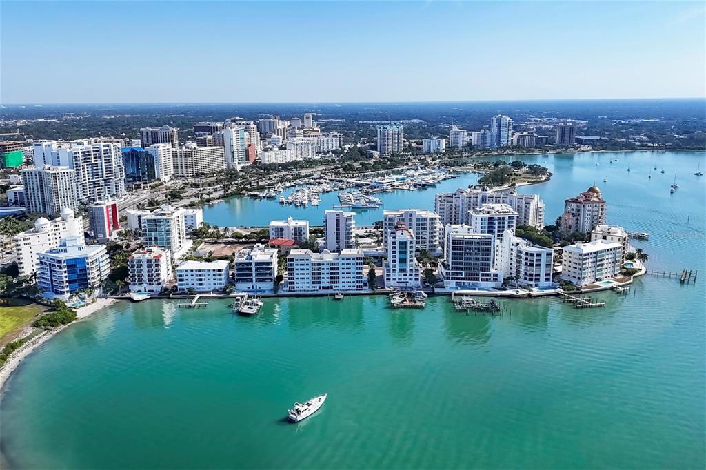 226 Golden Gate Point, Unit 32 Sarasota, FL 34236 - Photo 50 of 60 a view of a city with tall buildings