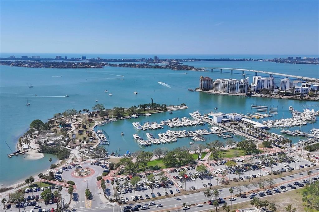 226 Golden Gate Point, Unit 32 Sarasota, FL 34236 - Photo 52 of 60 an aerial view of a house with a lake view