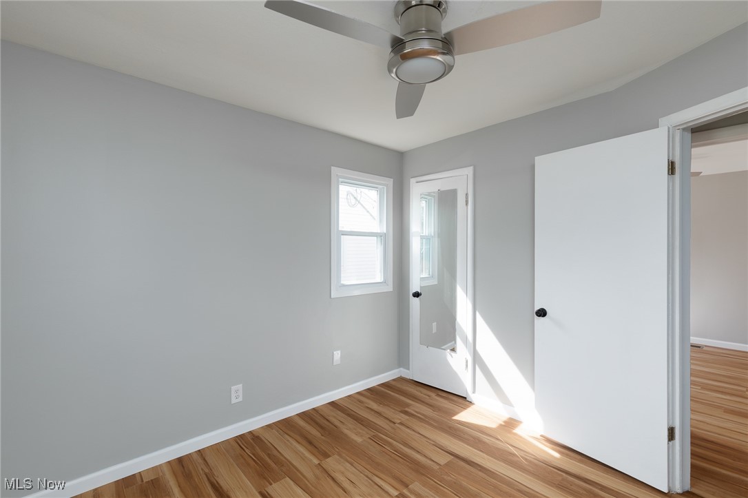 4782 Belle Meadow Road Mentor, OH 44060 - Photo 19 of 22 Unfurnished bedroom featuring ceiling fan and light hardwood / wood-style flooring