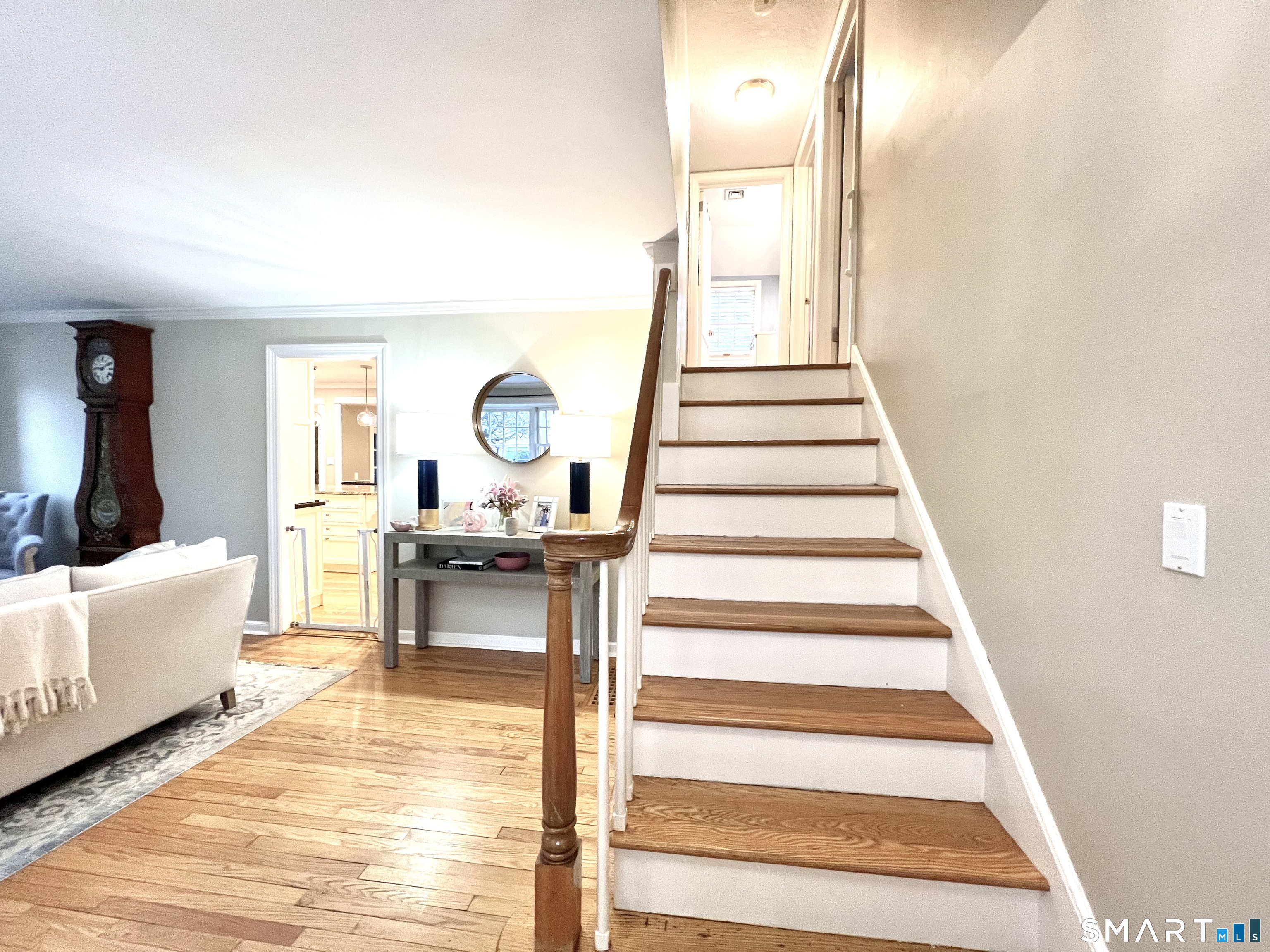 14 Laforge Road Darien, CT 06820 - Photo 18 of 35 a view of entryway and hall with wooden floor