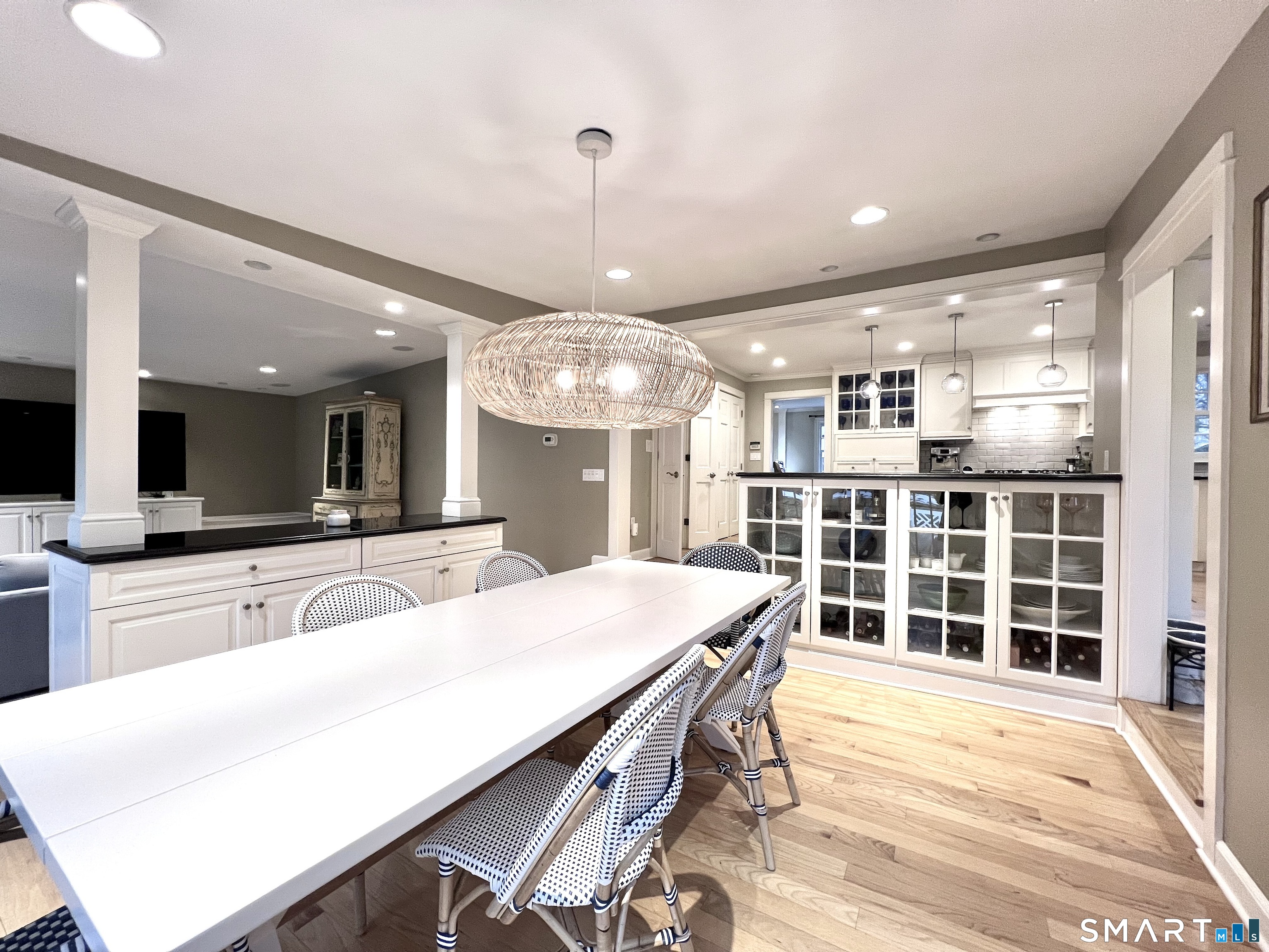 14 Laforge Road Darien, CT 06820 - Photo 7 of 35 a large kitchen with kitchen island a large island in it