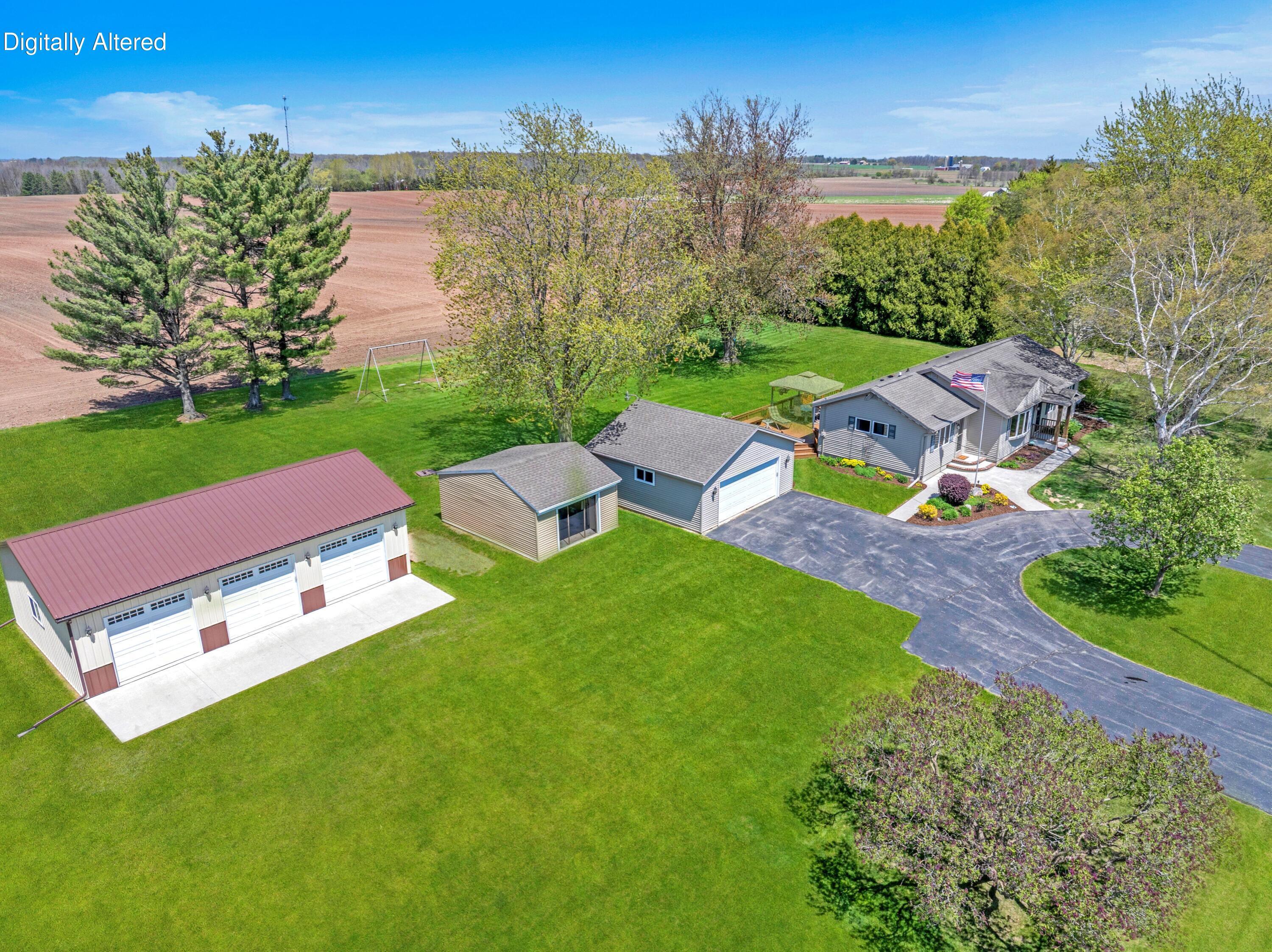 W2184 Rowe Road Herman, WI 53083 - Photo 35 of 40 Front Yard Aerial 1-1 resized