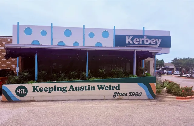 a sign that is on the side of a building