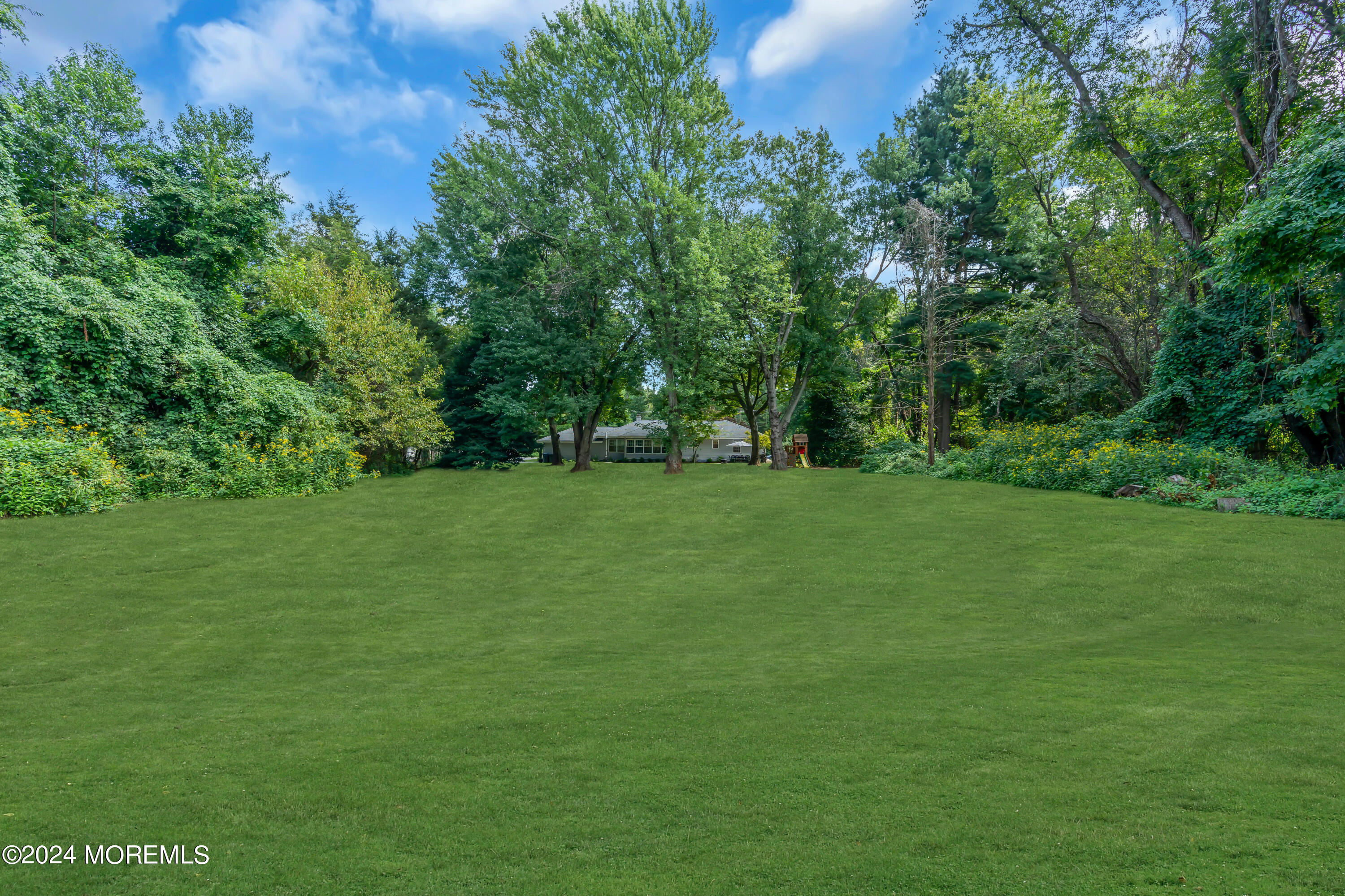 104 Five Points Road Colts Neck, NJ 07722 - Photo 46 of 46 a view of a grassy field with trees in the background