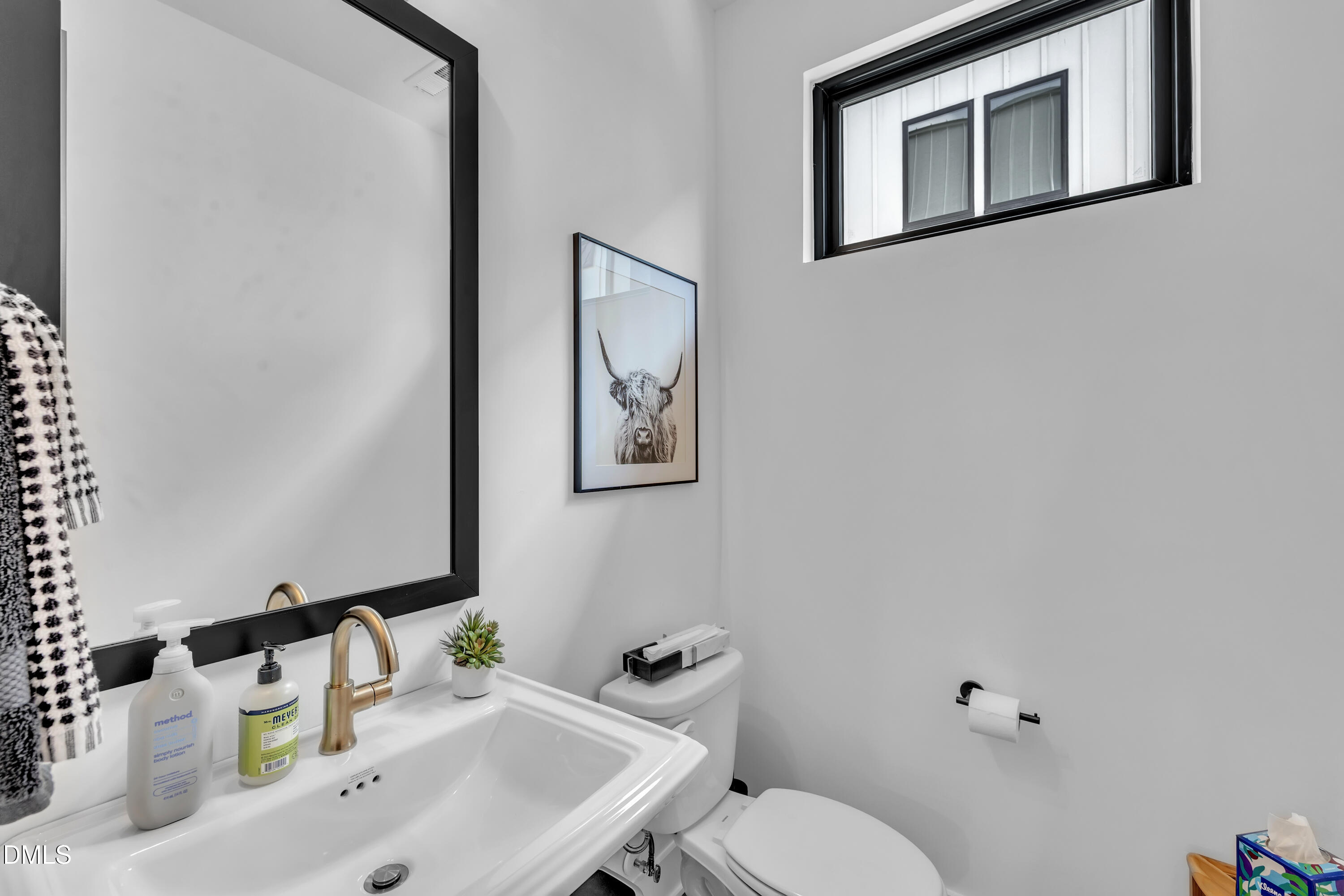512 Gordon Street, Unit 305 Durham, NC 27701 - Photo 9 of 38 a bathroom with a sink mirror and toilet