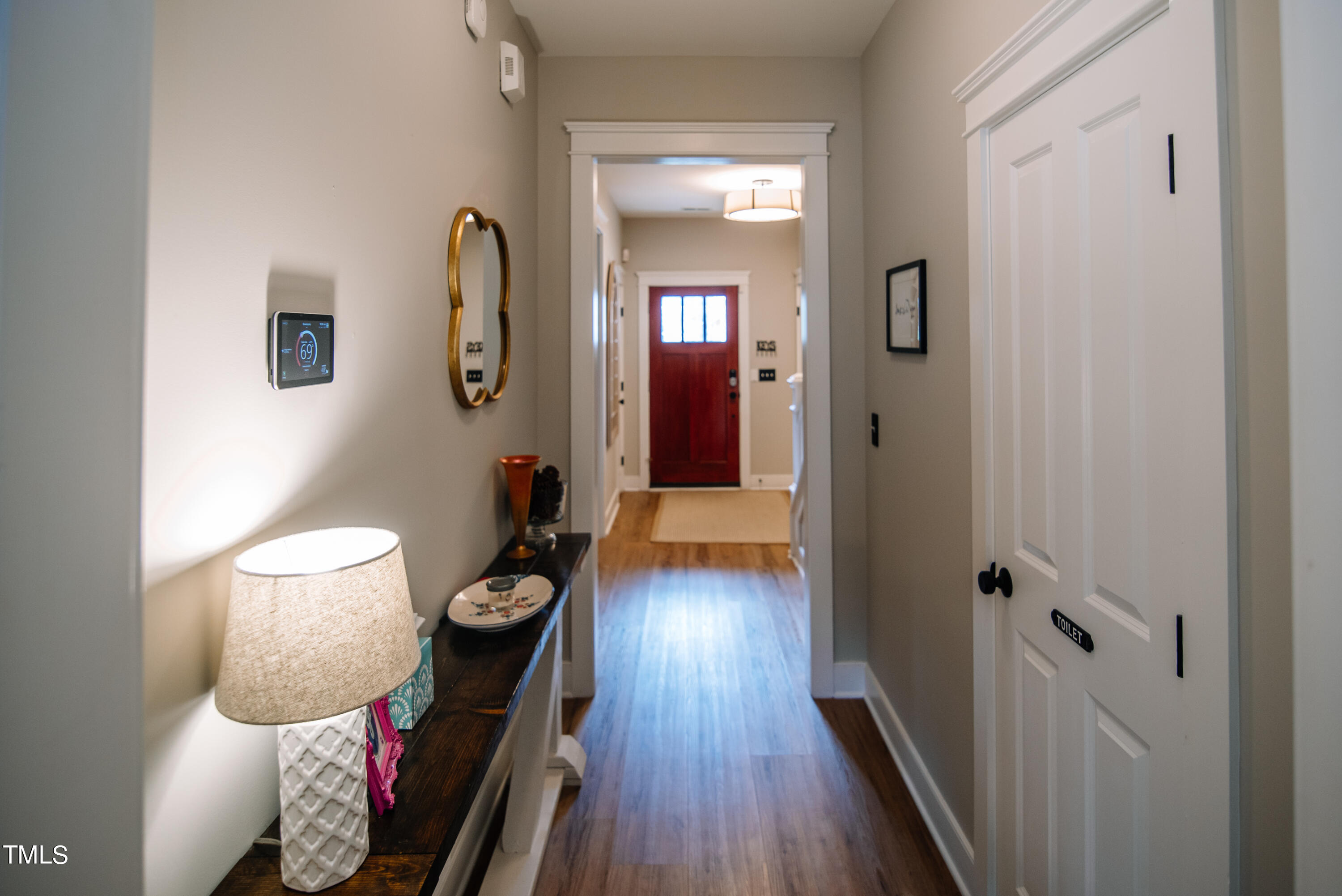Warm hardwoods throughout the main floor and a neutral palette create a warm welcome for friends and loved ones.