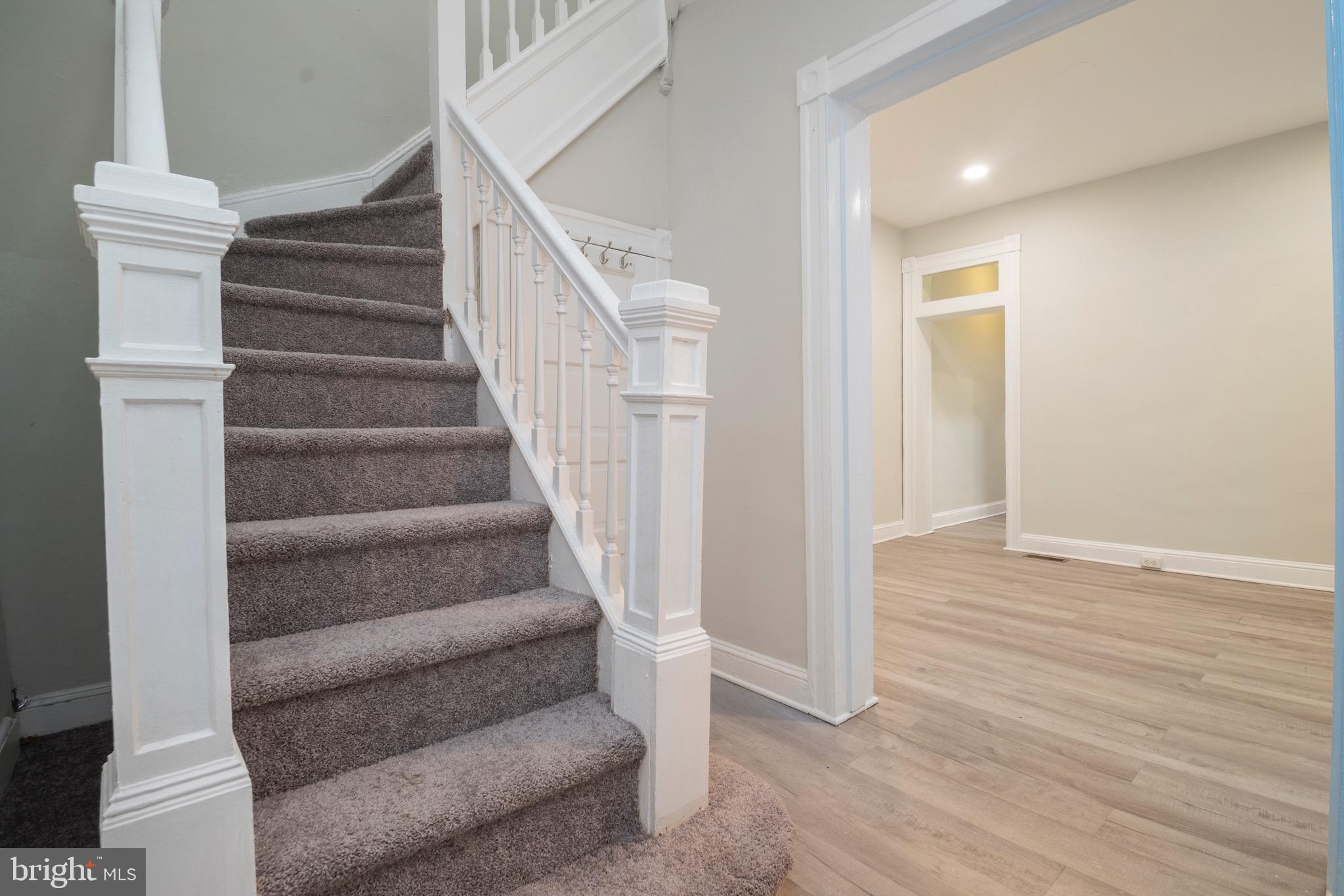 1626 Appleton Street Baltimore, MD 21217 - Photo 4 of 22 a view of entryway and hall with wooden floor
