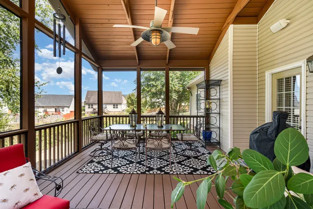 a living room filled with furniture