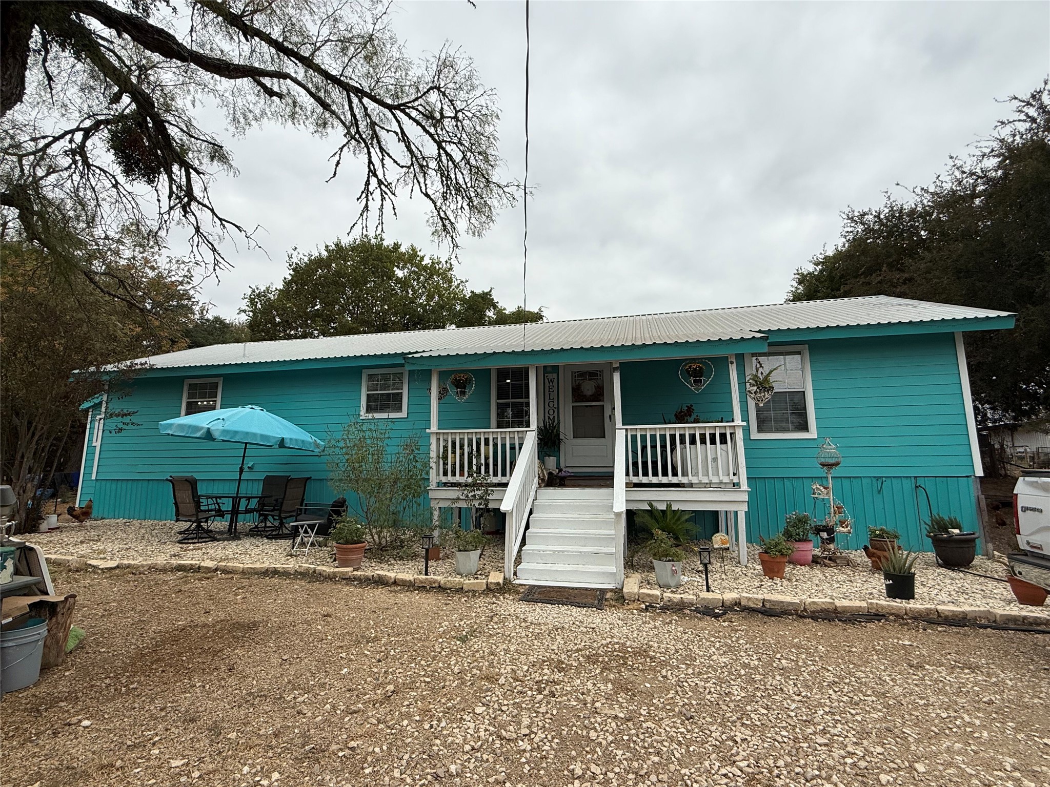 View of front of home with a porch