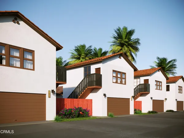 a view of a house with a street
