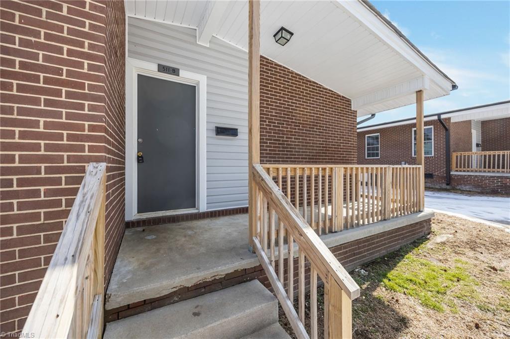 511 Saunders Place, Unit A & B High Point, NC 27260 - Photo 11 of 29 Front porch of the duplex at 511 Saunders Place in High Point!