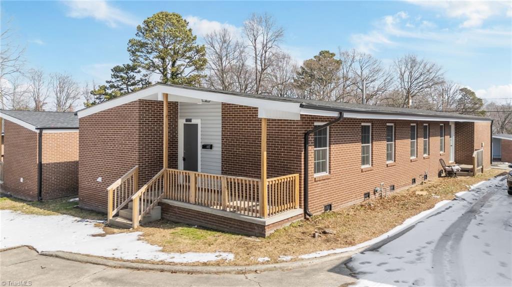 511 Saunders Place, Unit A & B High Point, NC 27260 - Photo 12 of 29 Overhead front view of the home showing the front porch.