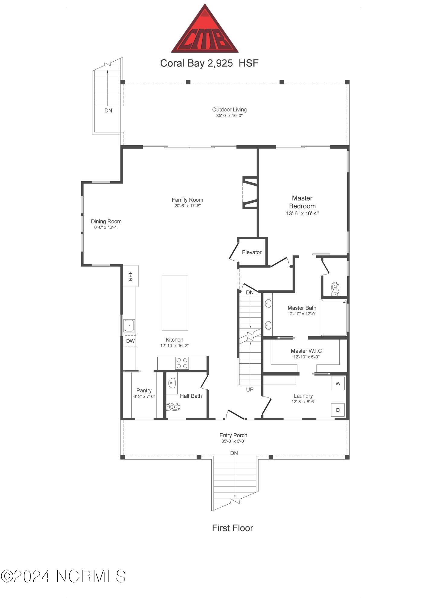 401 Salt Mdw Court Holly Ridge, NC 28445 - Photo 45 of 47 Coral Bay Floorplan_Page_1