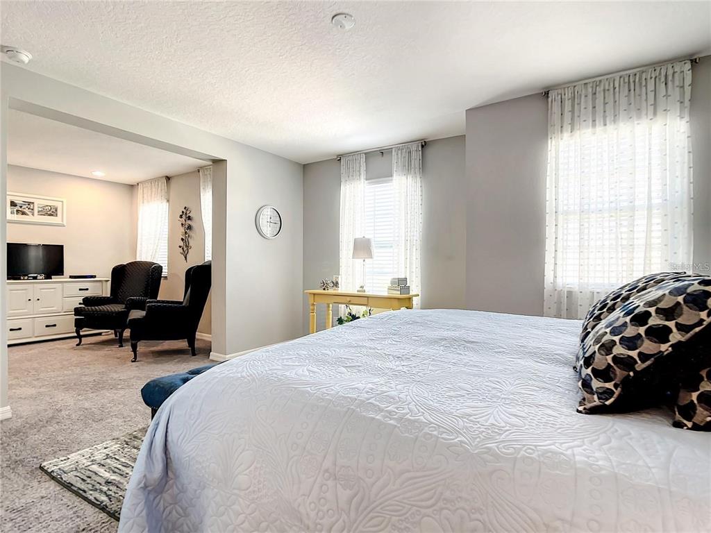 1300 Cavender Creek Road Minneola, FL 34715 - Photo 13 of 28 a bedroom with furniture and a large window