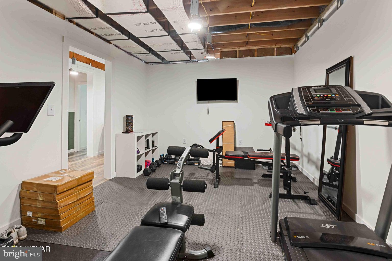 92 Easton Road Trout Run, PA 17771 - Photo 75 of 108 Home gym with modern fitness equipment.