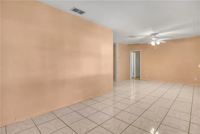 a view of an empty room