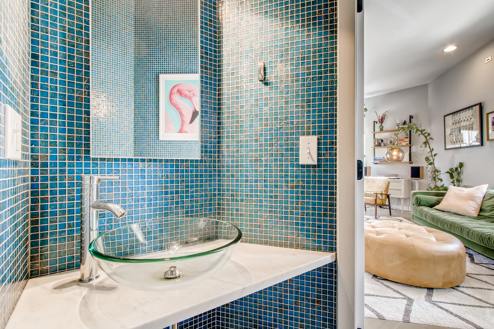 3744 West George Street, Unit D Chicago, IL 60618 - Photo 14 of 30 a bathroom with a sink toilet and shower