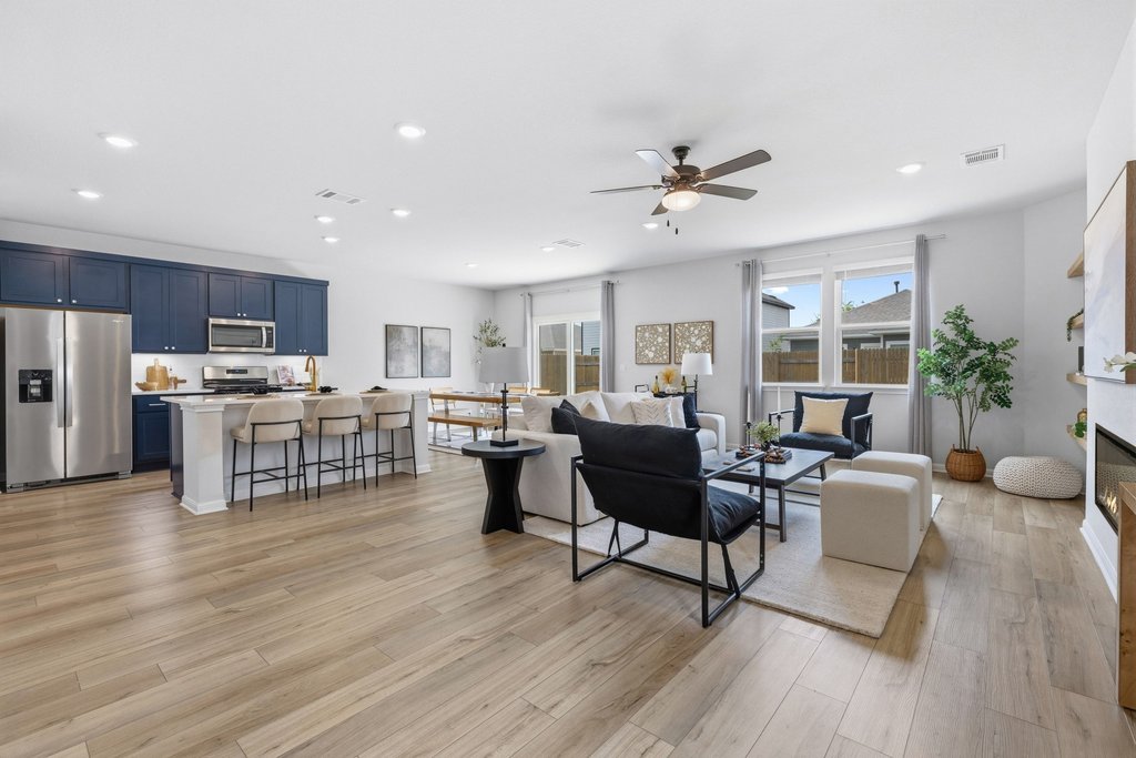 8001 Andravida Drive Austin, TX 78747 - Photo 5 of 35 Open-concept design perfect for entertaining and everyday living