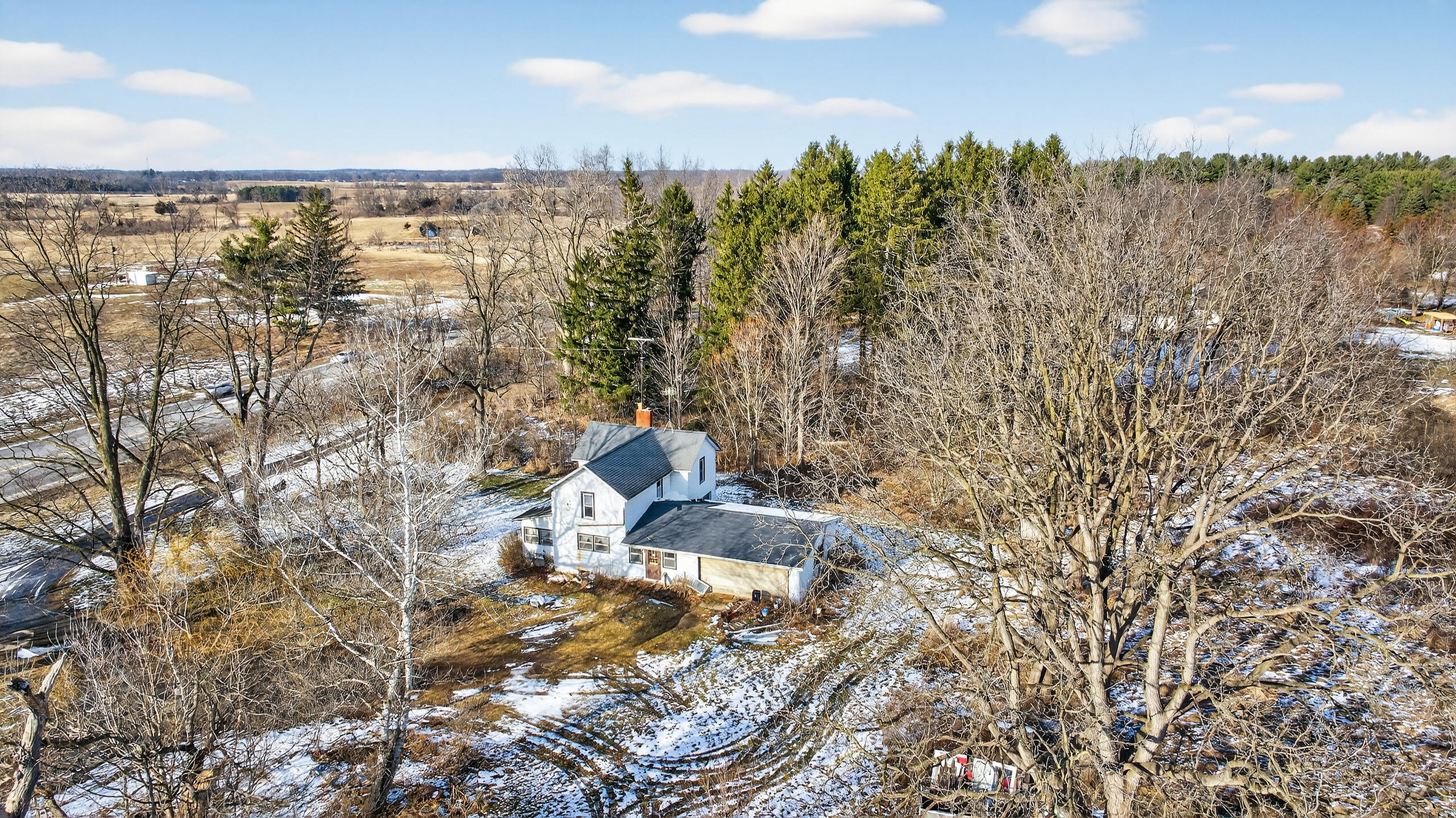 7345 South Meridian Road Clarklake, MI 49234 - Photo 12 of 13 009_7345 S Meridian Clarklake MI (Aerial