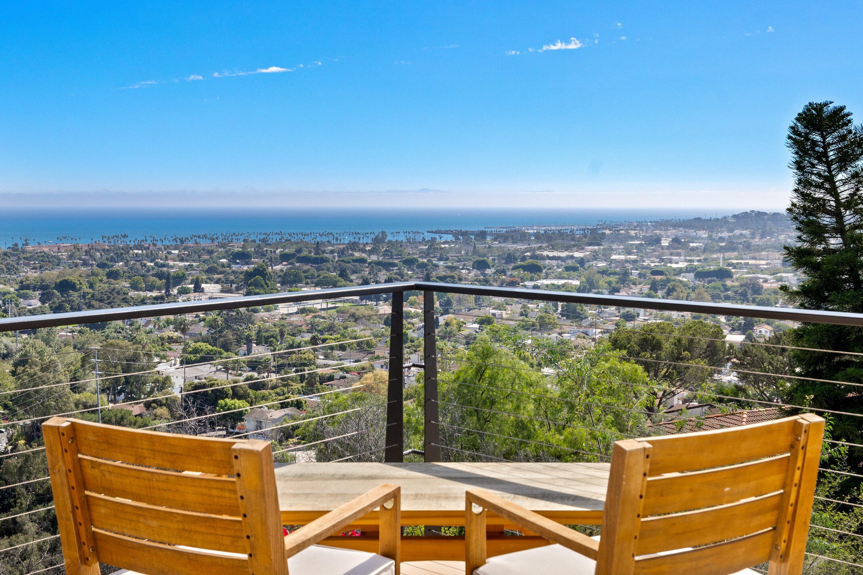 128 Las Alturas Road Santa Barbara, CA 93103 - Photo 17 of 34 a view of a city from a balcony