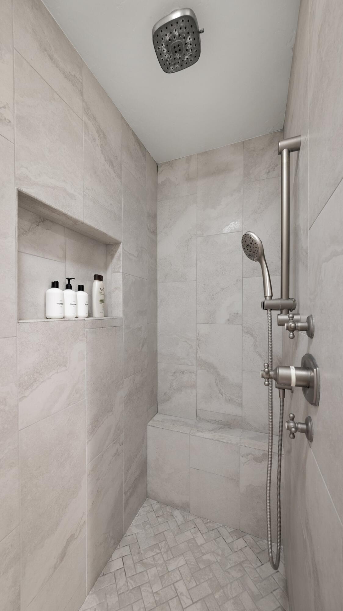 128 Las Alturas Road Santa Barbara, CA 93103 - Photo 26 of 34 a bathroom with a shower