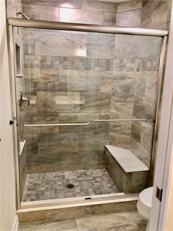 1214 Sandy Ridge Drive Sarver, PA 16055 - Photo 11 of 11 a bathroom with a granite countertop shower