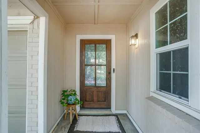a view of front door