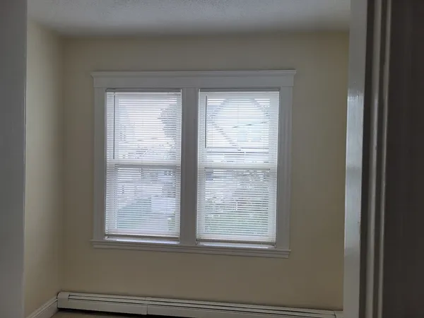 a view of a small space and window