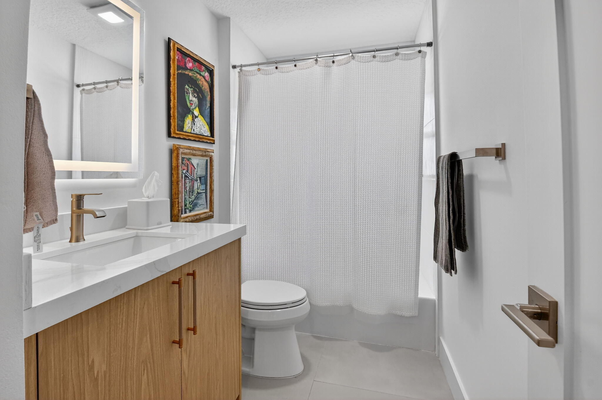 1175 Sea Grape Circle Delray Beach, FL 33445 - Photo 35 of 64 a bathroom with a granite countertop sink toilet and shower