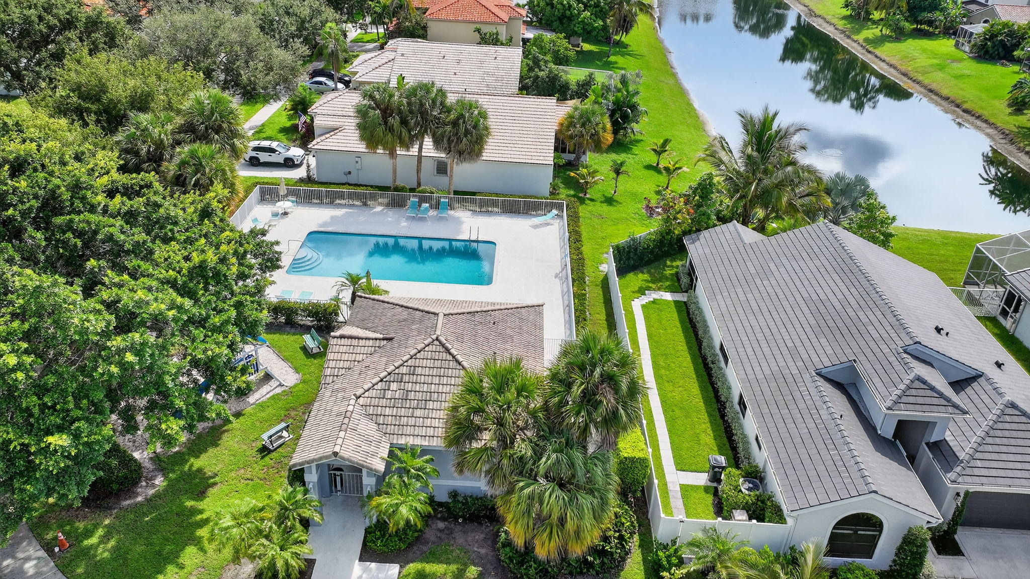 1175 Sea Grape Circle Delray Beach, FL 33445 - Photo 64 of 64 an aerial view of house with yard