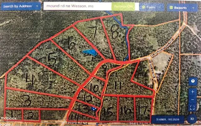 $29,500 | Lot 5 Bahalia Road, Wesson, MS 39191