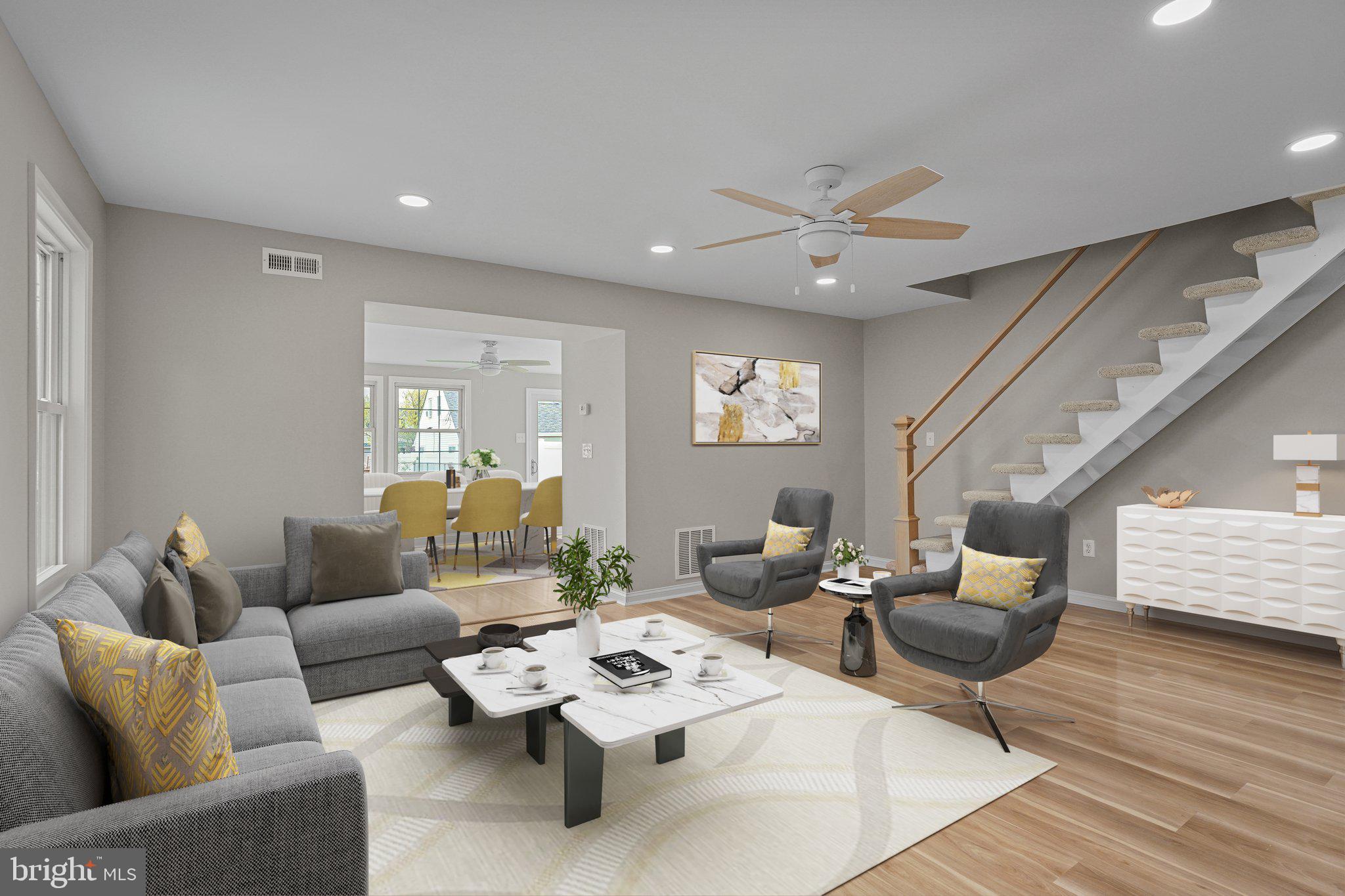 16 Granite Road Levittown, PA 19057 - Photo 3 of 27 a living room with furniture and wooden floor