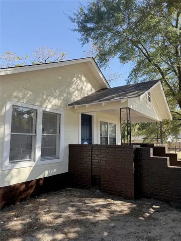 a view of a house with a balcony