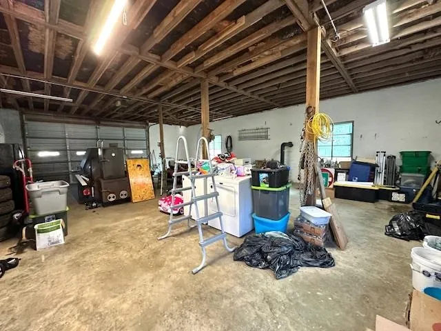 a view of storage and utility room