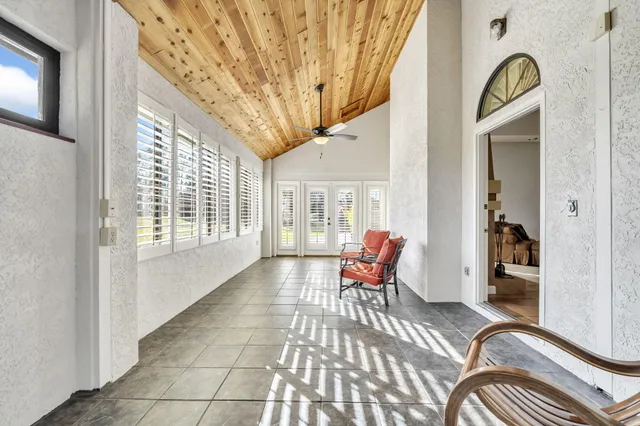 a view of a lake with a mountain