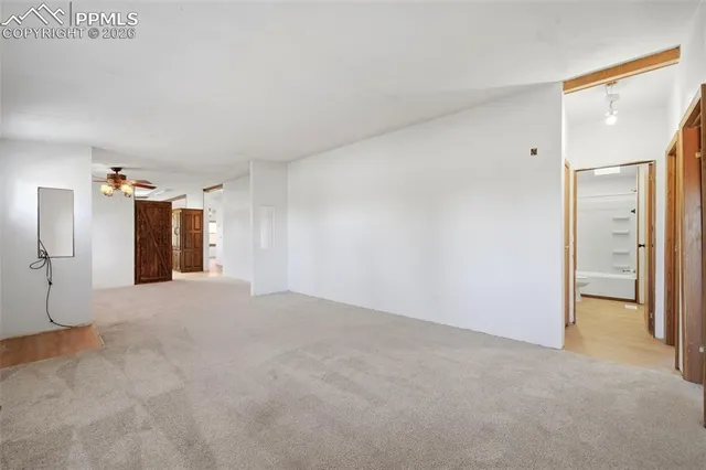 a view of an empty room