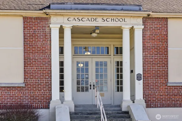 a view of a door with a door