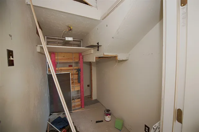 a view of storage and utility room