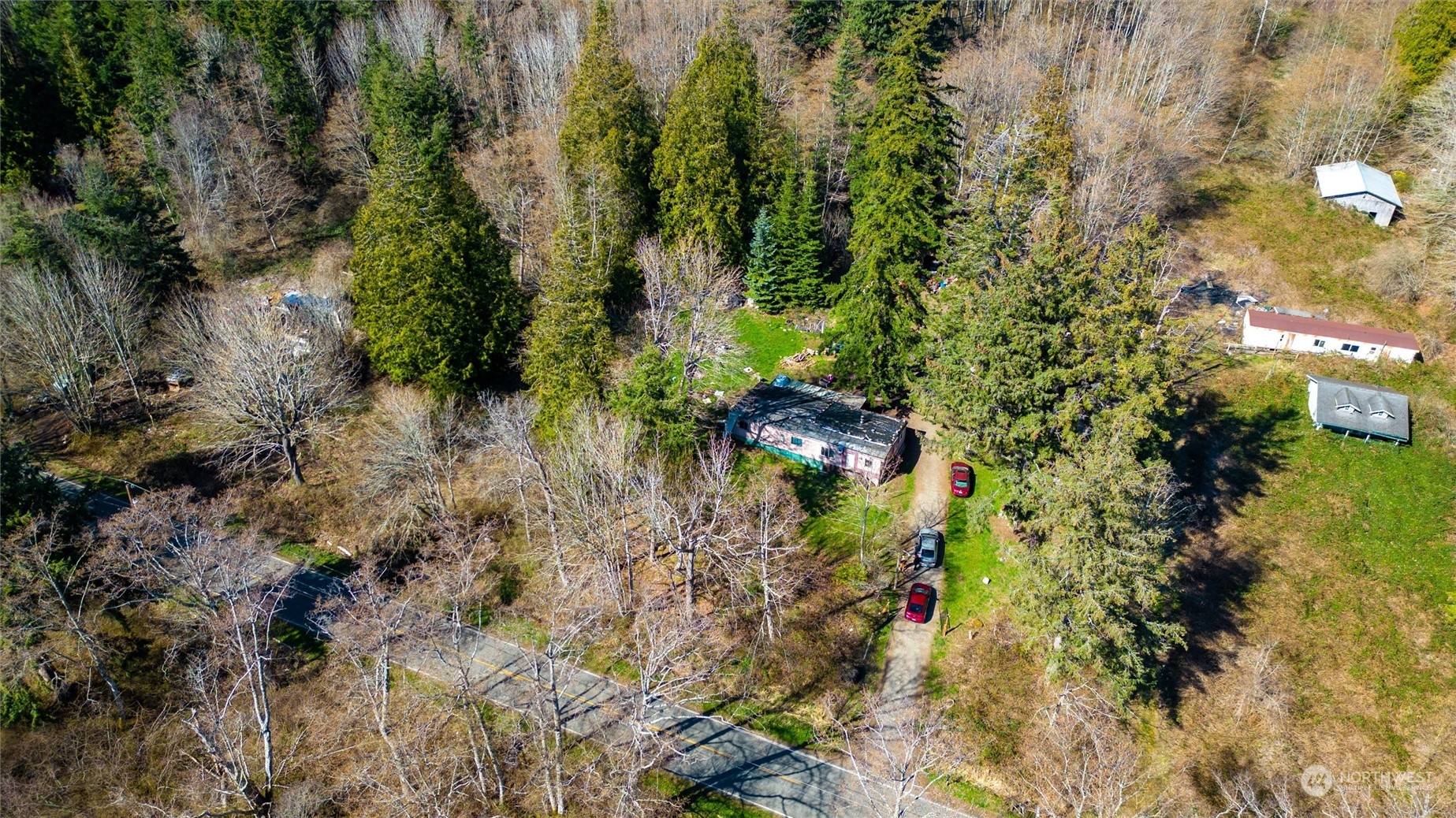 2646 Cagey Road Bellingham, WA 98226 - Photo 10 of 25 a view of a yard with plants and a fountain