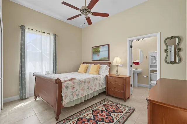 a view of yard with swimming pool and outdoor seating