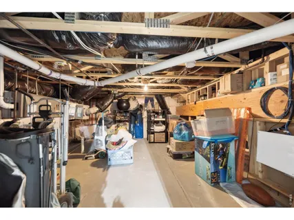 a view of a storage room