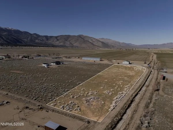 a view of a terrace with a mountain