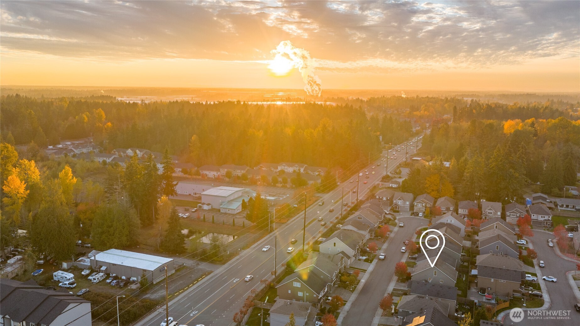 8117 175th St Court East Puyallup, WA 98375 - Photo 38 of 40 a view of city and ocean