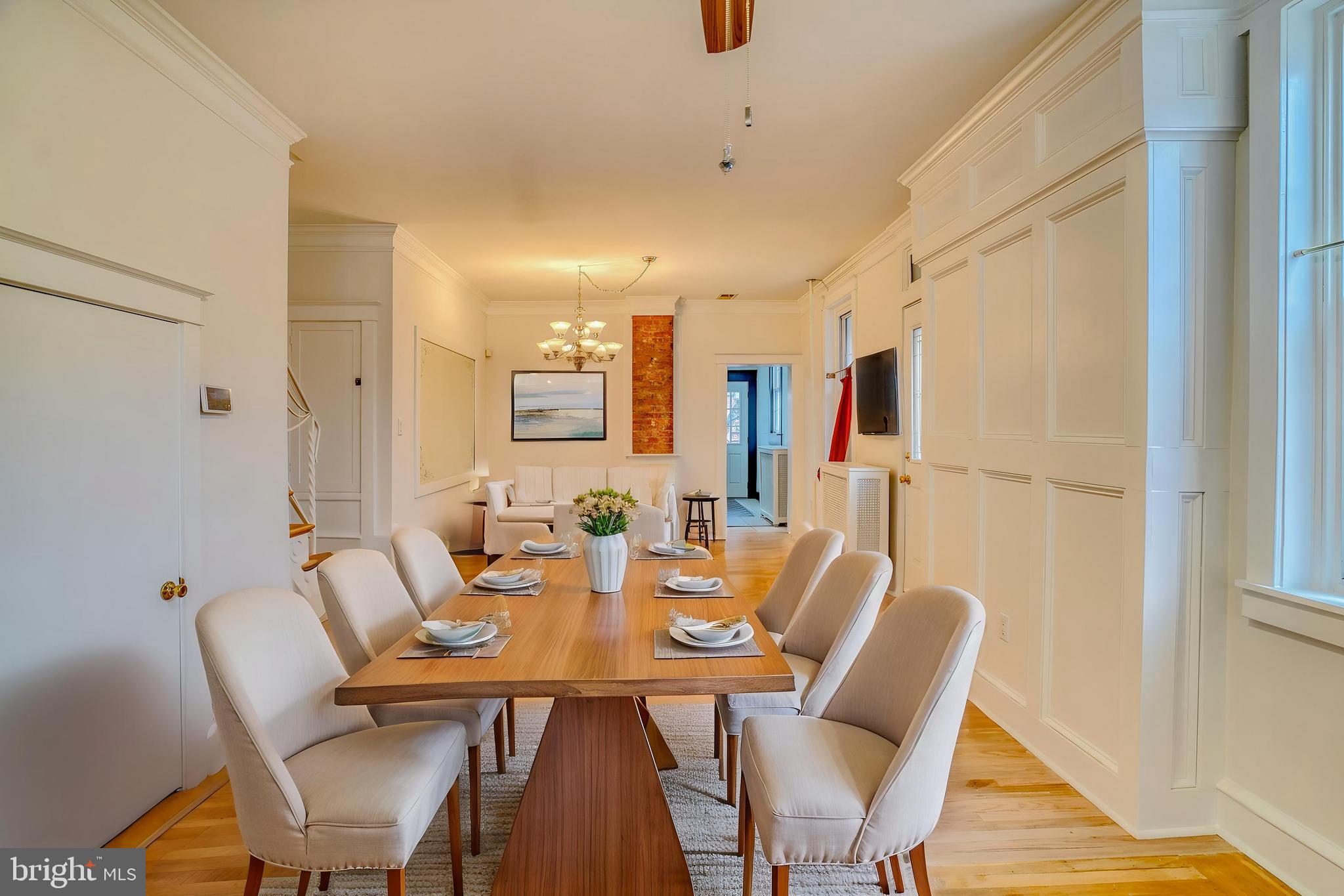 4501 Edgemont Street Philadelphia, PA 19137 - Photo 10 of 40 a view of a dining room with furniture and wooden floor
