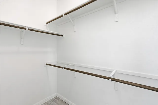 a close up view of racks on the wall