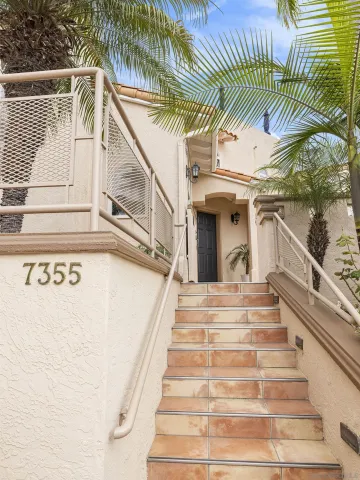 a view of a entryway door front of house