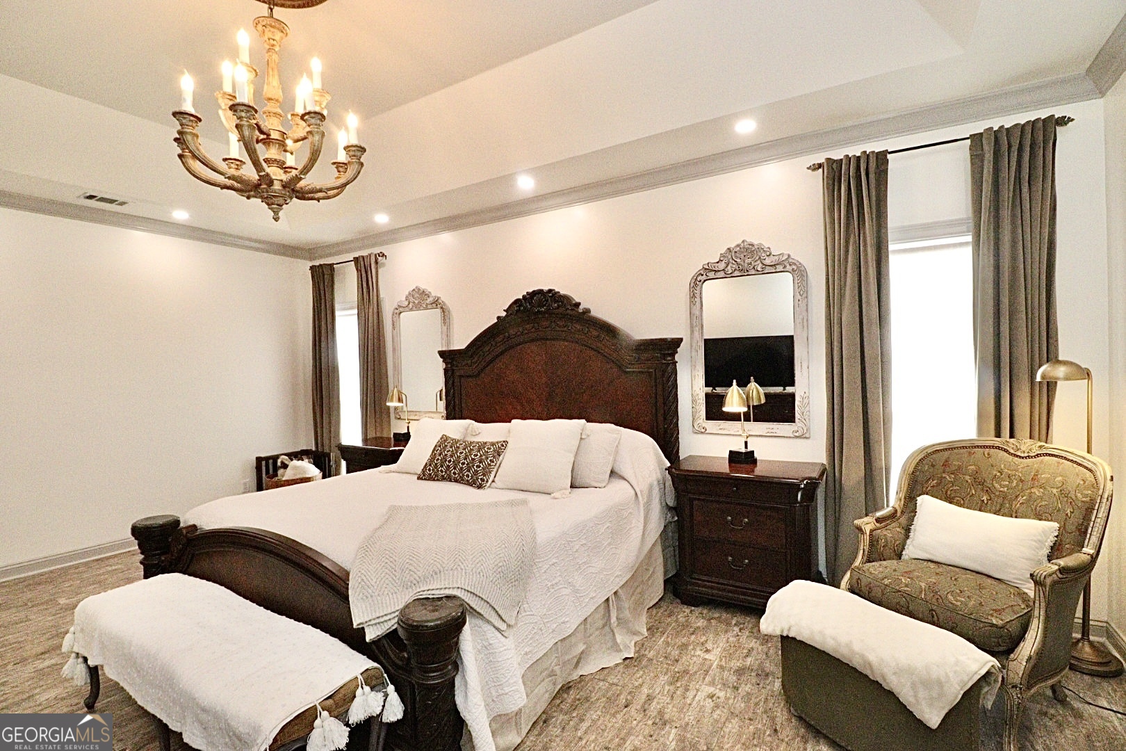 1410 Forest Way Nashville, GA 31639 - Photo 41 of 76 a bedroom with a bed and ceiling fan