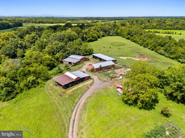 a aerial view of a house