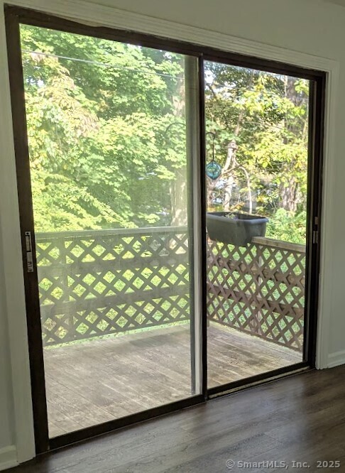 113 Union Street, Unit Z Deep River, CT 06417 - Photo 10 of 14 a view of a glass door with wooden floor